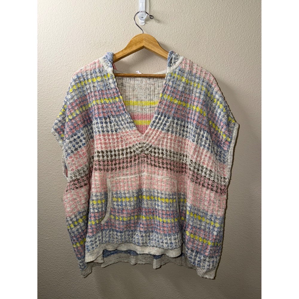 Women's Daily Practice Anthropologie Crochet Hooded Top Size Medium/Large